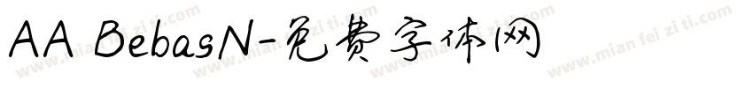 AA BebasN字体转换